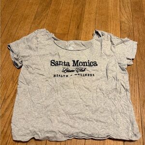 Women’s Gray Wide Neck Shirt